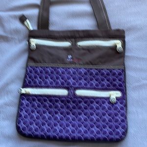 Sherpani Purple and Brown crossbody bag